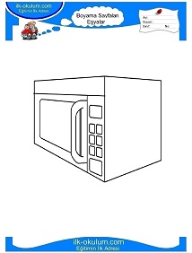 Çocuklar İçin Fırın Boyama Sayfaları 